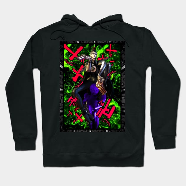 Bayonetta hack and slash Hoodie by syanart